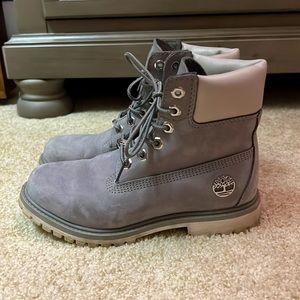 Timberland Suede Grey Womens Boots